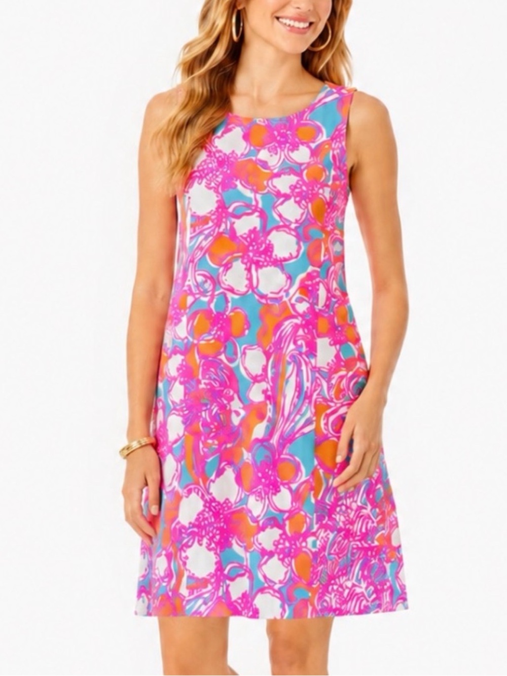 LILY PULLITZER Whiting Shift Feeling Tanked Dress Womens SMALL EUC